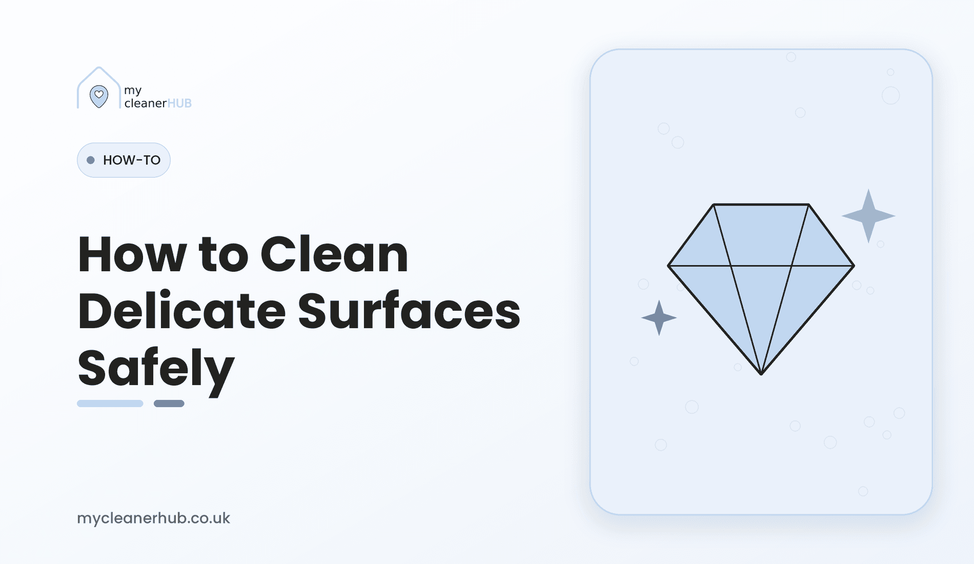 How to clean delicate surfaces safely